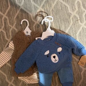 Chick Pea Blue and Brown Kids Matching Set